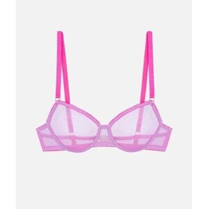 Dora Larsen Women's Pastle Purple Bella Clean Tulle Underwire Bra Size 36E NWT